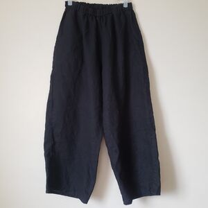 Flax Linen Wide Leg Pants M